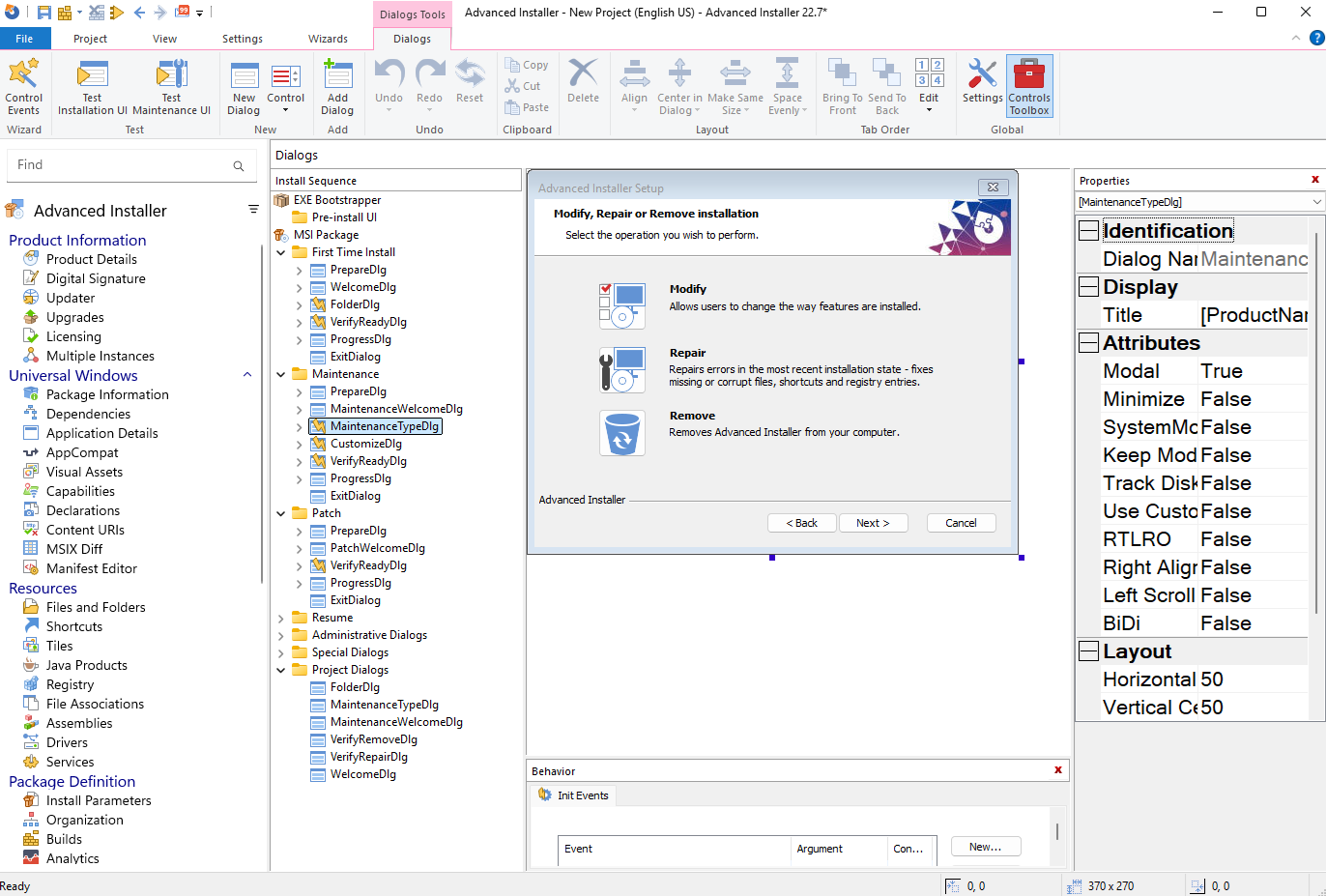 Dialog Editor Dialog Editor